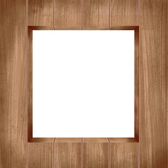 Square wooden photo frame
