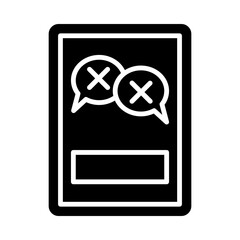 Rumor glyph icon