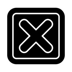 Obraz premium Close glyph icon