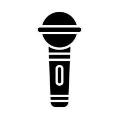 Microphone glyph icon