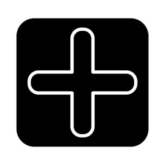 Obraz premium plus glyph icon