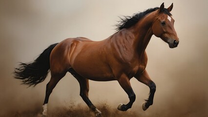 Obraz premium portrait of a horse, generative ai, 