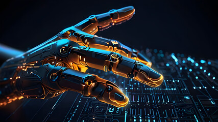 Obraz premium Robotic hand , futuristic 