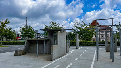 Fototapeta premium architectural place for skating and sports