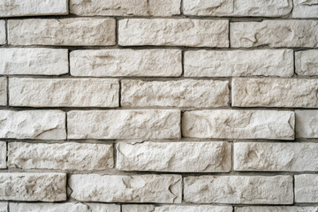 Obraz premium cream brick wall texture. Beige old brown brick wall concrete or stone textured, wallpaper limestone abstract flooring