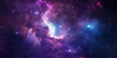 Fototapeta premium Galaxy Background: Cosmic and starry backgrounds with galaxies, nebulae, and celestial elements, perfect for sci-fi or fantasy designs. 