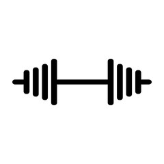 Barbell glyph icon