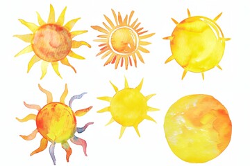 a drawing of a sun and a moon with a white background