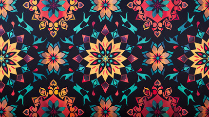 Vibrant patterns representing the joy and excitement of Eid al-Adha festivities