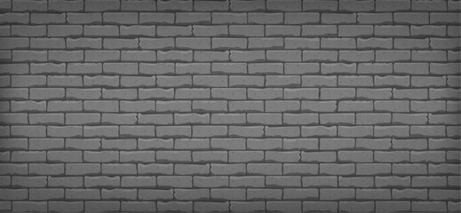 Gray brick wall horizontal background for smartphone