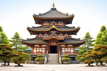 Japanese temple architecture religion building.