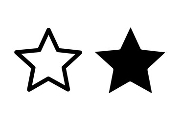 star icon vector on white background