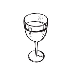 Vector image of a wine glass.