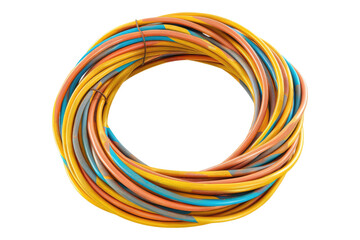 Electric pan cable isolated on white background