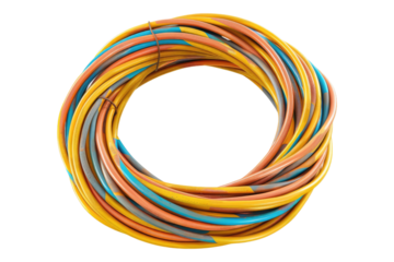 Electric pan cable isolated on white background