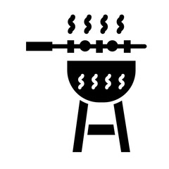 barbecue glyph icon