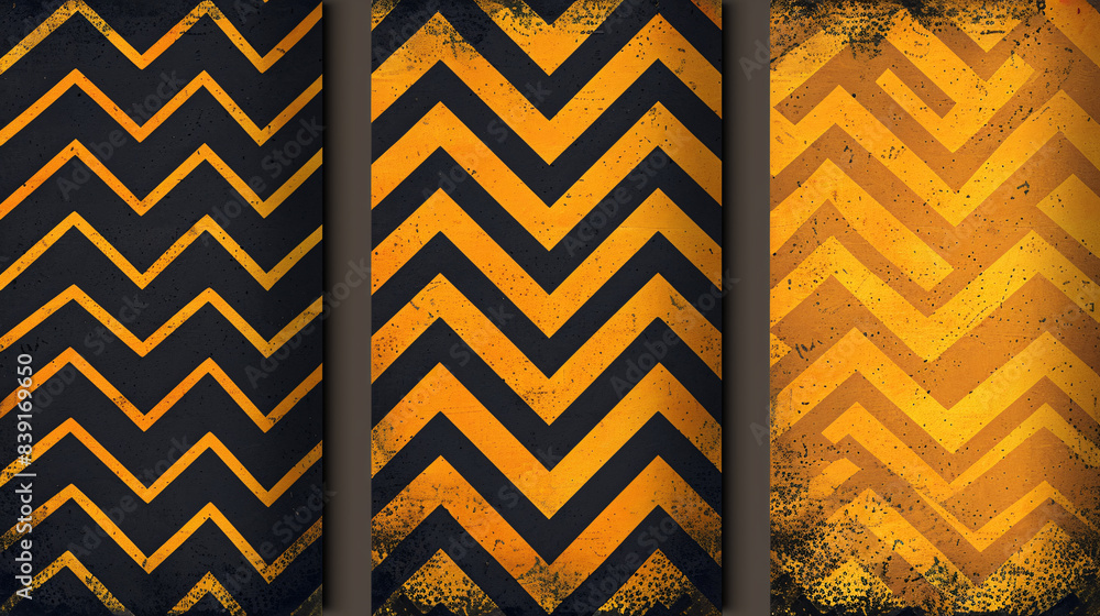 Poster inspired by lines chevron patterns