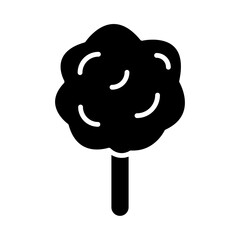 cotton candy glyph icon