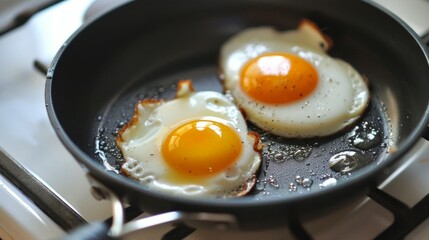 Two fried eggs