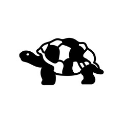 Fototapeta premium Galapagos Tortoise Glyph Icon, Vector illustration