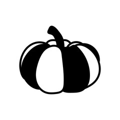 Pumpkin Glyph Icon, Vector illustration