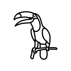 Toucan Outline Icon, Vector illustration © vector