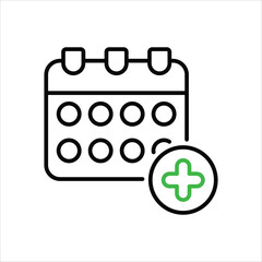 Add Event vector icon