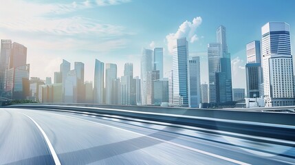 Highway, city, blue skyï¼Œ16k, 