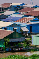 Tonle Sap in Kamgpong Luong, Kandal, Cambodia
