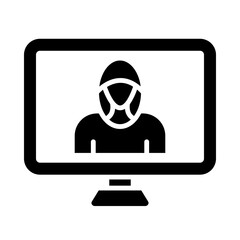 Hacking glyph icon