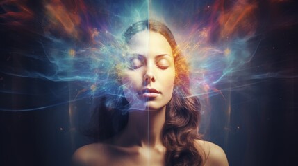 Energy woman, healing feminity