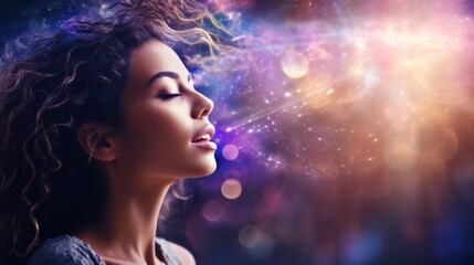 Energy woman, healing feminity