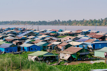 Tonle Sap in Kamgpong Luong, Kandal, Cambodia
