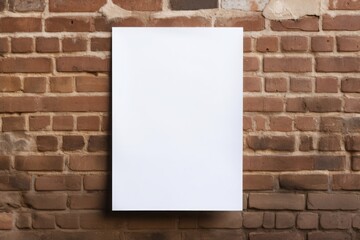 Brick wall in alley building architecture white board.