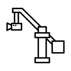 Crane line icon