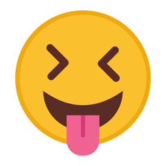 Silly Strokes flat icon