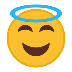 Halo of Happiness flat icon