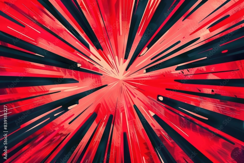 Canvas Prints red zoom burst backgrounds abstract pattern.