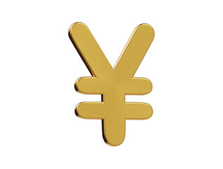 Obraz premium Yen icon 3d render illustration