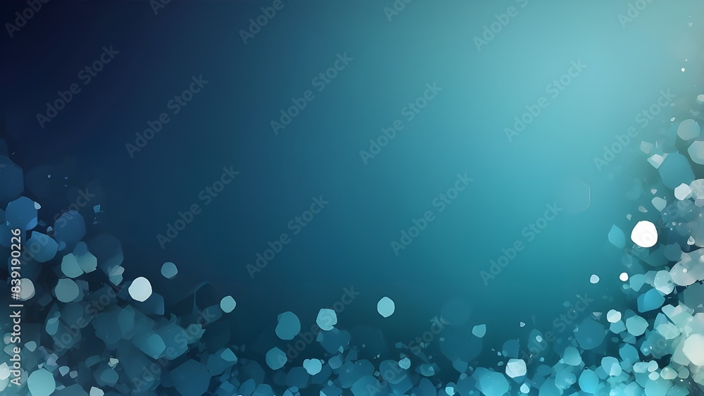 Aufkleber create a sleek and modern background with a gradient of deep blue fading into soft turquoise, accent