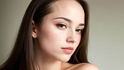 Obraz premium a woman with long hair