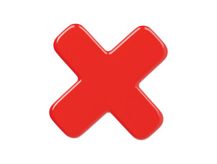 Fototapeta premium Reject icon 3d rener illustratio