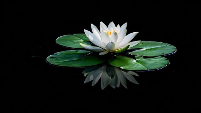 white lotus flower on the water