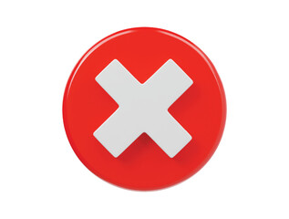 Obraz premium Reject icon 3d rener illustratio