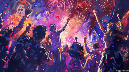 Fototapeta premium New Year's Eve Bash