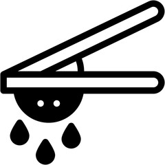 Vector Icon Lemon Squeezer, Lemon Juice, Kitchen Utensil, Squeeze