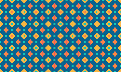 Minimalist Design Geometric Shapes Seamless Pattern for Wallpaper Background