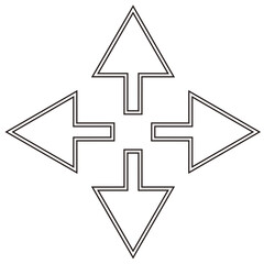 ポイントを指差して笑顔で説明する女性のベクターイラスト