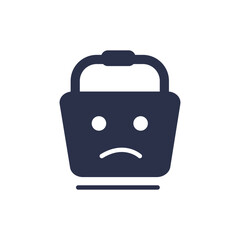 Shopping Basket Emoji sad