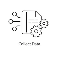 Collect Data Icon. Vector Icon Design